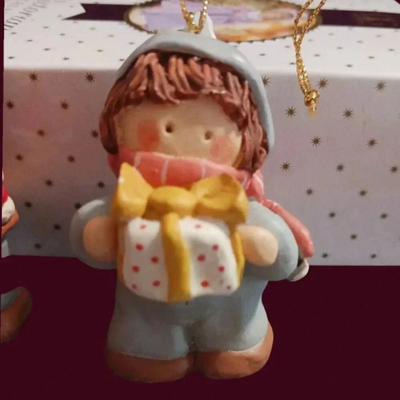 Pat  olson Vintage Christmas Caroler Figurine Set Of 3 children - Picture 6 of 8